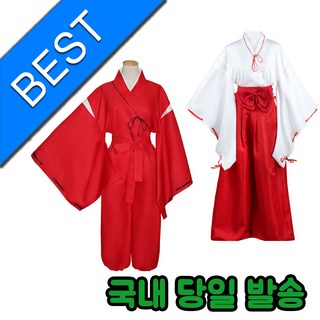 [국내] 이누야샤 무녀복 반요복 반티 코스프레 코스튬 옷 의상 가영이 금강 무녀옷 졸업사진
