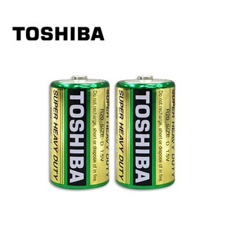 TOSHIBA 東芝 環保1號電池 2入組 (碳鋅電池 東芝1號電池 1號電池), 1個