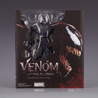 Shf 독 액션 피규어 장난감 Ko 대학살 말 모델 동상 소장품 장식품 인형 크리스마스 선물, SHF Venom With Box, 1개