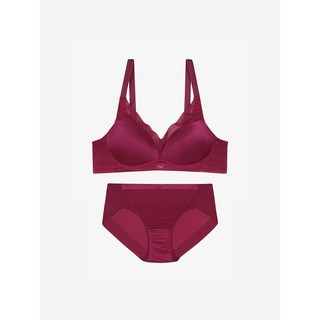휠라 언더웨어 망자카드 헴 커버리지 크림슨 브라 세트 FI4BAF1641FCRN SKU