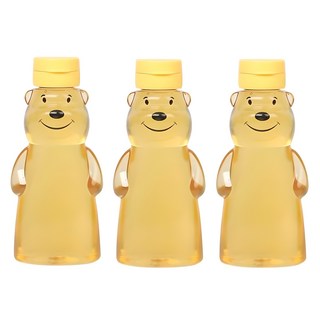 LivingFamily 微笑小熊蜂蜜瓶, 380ml, 3個