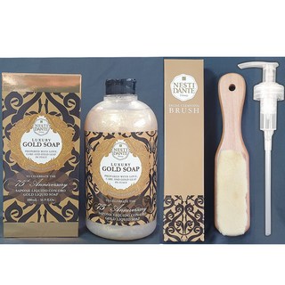 네스티단테 24k 골드팩클렌저 골드 솝 500ml + 삼만모브러쉬, 1개