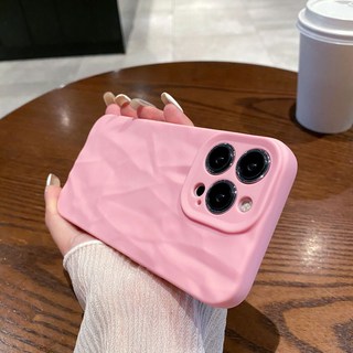 高級感適用iphone17/14promax手機殼13/11磨砂褶皺12軟套防摔16