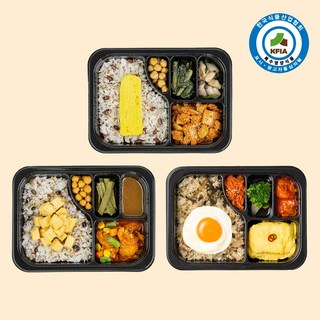 굿스푼 저당 당뇨도시락 3종 3팩 당뇨환자용 임당식단 당관리식단 배달 (냉동), 3개, 315g