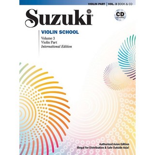 鈴木 Suzuki 小提琴教本第1-5冊 Suzuki Violin School Vol.1-5 (附CD)兒童小提琴教材, 第三冊, 第三冊