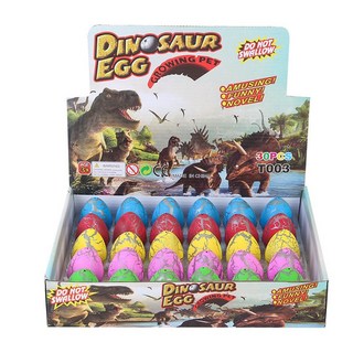 恐龍蛋孵化蛋泡水可膨脹變形特大號霸王龍模型創意兒童泡水小玩具, 中彩裂30個裝3.5X4.5CM, 1個