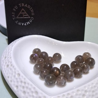 泰福晶品選物 拉長石 紫拉長石 水晶散珠, 1個