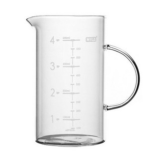MILA 玻璃咖啡量杯 燒杯 耐熱玻璃 刻度量杯 350ml / 650ml, 1個