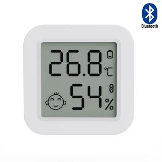 스마트 온도 센서 APP 미니호환 LCD 디스플레이 BLUETOOTH 호환 원격 모니 홈 오토메이션 ALEXA, 01 WHITE