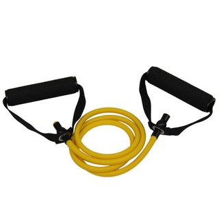 CJIT 多功能一字拉力器 瑜伽TPE乳膠拉力繩 腳蹬彈力繩 力量訓練健身用品, 黃色10磅, 1個