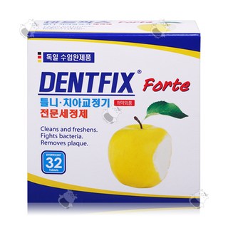 덴트픽스 틀니 치아교정기 전문세정제, 1개