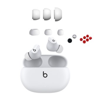 WATT 비츠 스튜디오 버즈 이어팁 실리콘 이어캡 전용이어팁 블랙 화이트 레드, L(1개)1쌍 아닙니다.