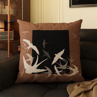 復古輕奢綠色抱枕美式復古抱枕中古風美拉德沙發靠背墊牀頭軟靠枕, 1件, 1411