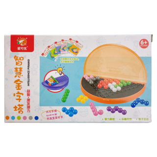 SHUANGDI 智慧金字塔 益智魔珠金字塔 邏輯訓練燒腦 益智玩具 早教啟蒙智力玩具 空間立體積木, 多色, 1個