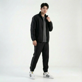 에이프릴랩스 남성 트레이닝복 우븐 운동복 상하의 세트