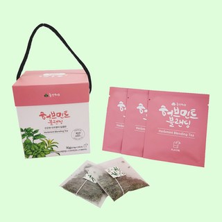 마시는 허브차티백 25T 로즈마리 카모마일 레몬밤 페퍼민트 레몬버베나 스피아민트 스테비아 허브레몬블랜딩 허브민트블랜딩, 0.8g, 1개, 20개입