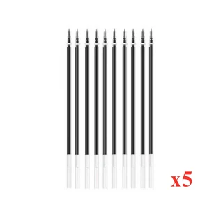 젤 펜 3 개 + 리필 20 개 세트 블랙 블루 레드 잉크 저널 쓰기 학용품 문구 0.5mm, 11 Black-50xRefills