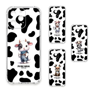 24H快速出貨 TRON iPhone 16/ Plus/ Pro/ Pro Max/ e 乳牛紋小動物 四角防摔 軟殼 手機殼