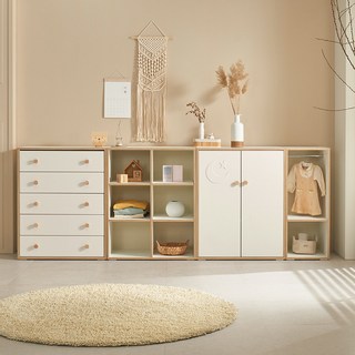 밀로의집 헬로 아기옷장 유아 수납장 아이옷장 장난감정리장 틈새옷장 어린이책장 5단서랍장 베이비장, 옷장_별과달, 우드엣지