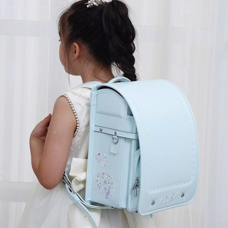 란도셀 프리미엄 초등학생책가방 고급자수 초경량 방수기능 여아용 스쿨백 라이트블루