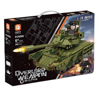 軍事坦克積木 T14/M4A3/VT4 戰車模型 積木玩具 男孩禮物, 1個, T-14坦克 FC4006