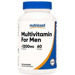 뉴트리코스트 멀티비타민 포 맨 600mg 캡슐 120캡슐 1서빙 600mg 60회분 Multivitamin for Men Capsules [120 CAPS], 120정, 1개