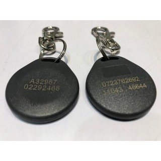 Mifare規格感應門禁卡鑰匙磁扣，社區安全感應磁扣，輕巧耐用方便攜帶, 1個, 灰色