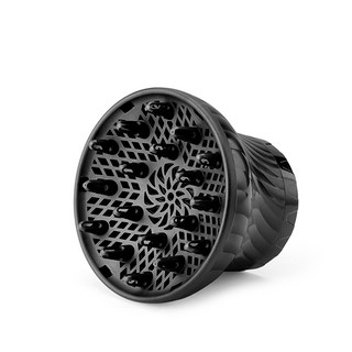 捲髮烘罩 熱風罩 美髮烘罩 烘髮罩 吹風機烘罩 萬用烘罩 熱烘罩 風罩, 1個, 捲髮烘罩-閃耀黑, 黑色/白色