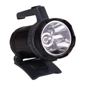 cityo LED충전식 파워랜턴 휴대용 후레쉬 레져 캠핑 낚시 작업등 씨티, 1개, 그레이+블랙