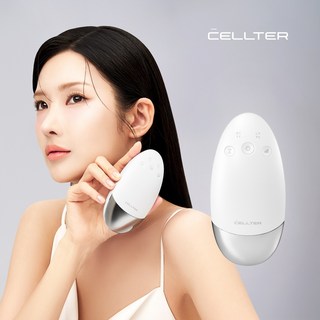 셀테르 더 노바 올인원 뷰티디바이스 고주파 물방울초음파 EMS 갈바닉 EP LED 진동, 화이트, i0351