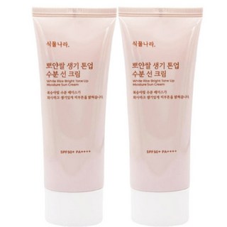 식물나라 산소수 생기 수분 톤업 선크림 100ml SPF50+ PA++++ [클렌징폼 샘플증정], 2개