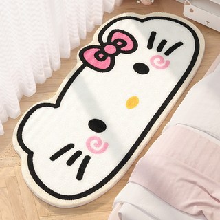 HelloKitty卡通臥室床邊毯 可愛少女風地毯 飄窗墊 陽臺墊
