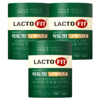 락토핏 당케어 프로 30개입 3통, 3개, 30회분