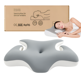 로이에 독일 BASF 고밀도 메모리폼 경추 구름베개, 그레이, 1개