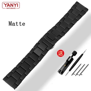 화웨이 시계 GT 2 스트랩 용 세라믹 밴드 퀵 릴리스 바 18mm 팔찌 매트 블랙 컬러, 01 black matte, 02 20mm