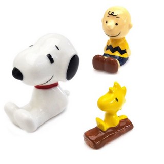 Snoopy系列 史努比/糊塗恰克/查理布朗 筷子架 日本原裝, 1個, 史努比