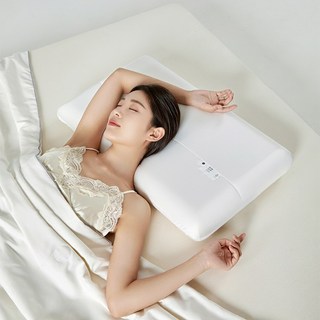 LareinaT 편안한 메모리폼 베개 프리미엄 깊은 잠 경추 베개 낮은 수면 베게, 1개, 화이트