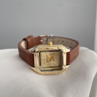 BARSH 復古方形石英錶 羅馬數字錶盤