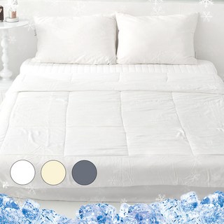 엣지홈 호텔 냉감 여름 차렵 이불 간절기 먼지없는 알러지케어 얇은 홑이불 퀸 킹 슈퍼 싱글, 화이트