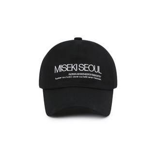 MISEKI SEOUL Misekiseoul logo ball cap BLACK, OS