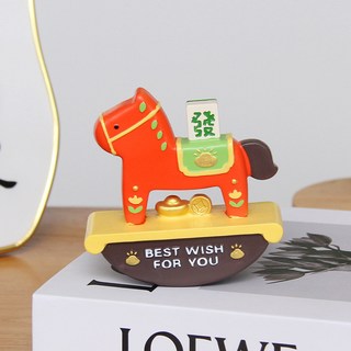 搖搖馬擺件 解壓小物 生肖馬文創禮品 新年居家裝飾, 搖搖馬擺件-馬上發財