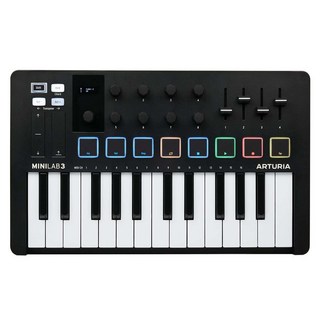 Arturia MiniLab 3 MKIII 25鍵 MIDI鍵盤 公司貨, 標準黑, 詳見包裝