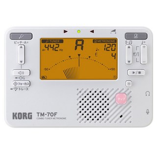 KORG 調音器節拍器 TM-70F, 1個, 白色