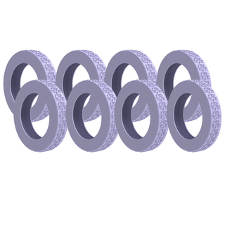 2025 프리미엄 캐리어바퀴보호 실리콘 커버 대 중 소 사이즈, 1세트, 퍼플