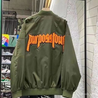 TVTB 飛行外套2022網紅款鞦季外套韓版飛行棒球服立領夾剋字母寬鬆男女薄款外套