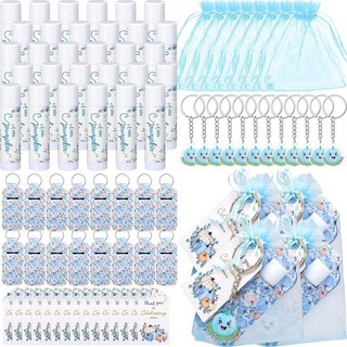 Swiffen 가을 호박 베이비 샤워 선물 립밤 벌크 게임 상품 당첨자 성인 손님을 위한 파티 선물 성별 공개 생일 용품 기념품 선물(블루) 11st_amz 212413 8, 블루