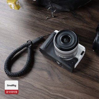 스몰리그 5433 캐논 EOS R50 V 전용 가죽 하프 케이스 키트 블랙, 1개, SR5433