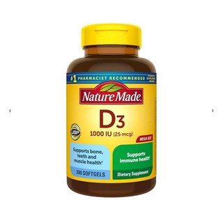 네이처 메이드 Nature Made Vitamin D3 비타민 25mcg 300정, 1개