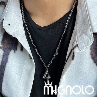 MIGNOLO 項鍊 鈦鋼項鍊 嘻哈 甜酷 百搭 316L醫療鋼