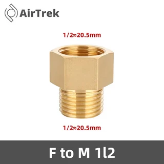 남성-여성 나사형 황동 파이프 커플러 - 헤비듀티 황동 커넥터 어댑터 (1/8인치 1/4인치 3/8인치 1/2인치, 12 F to M 1l2